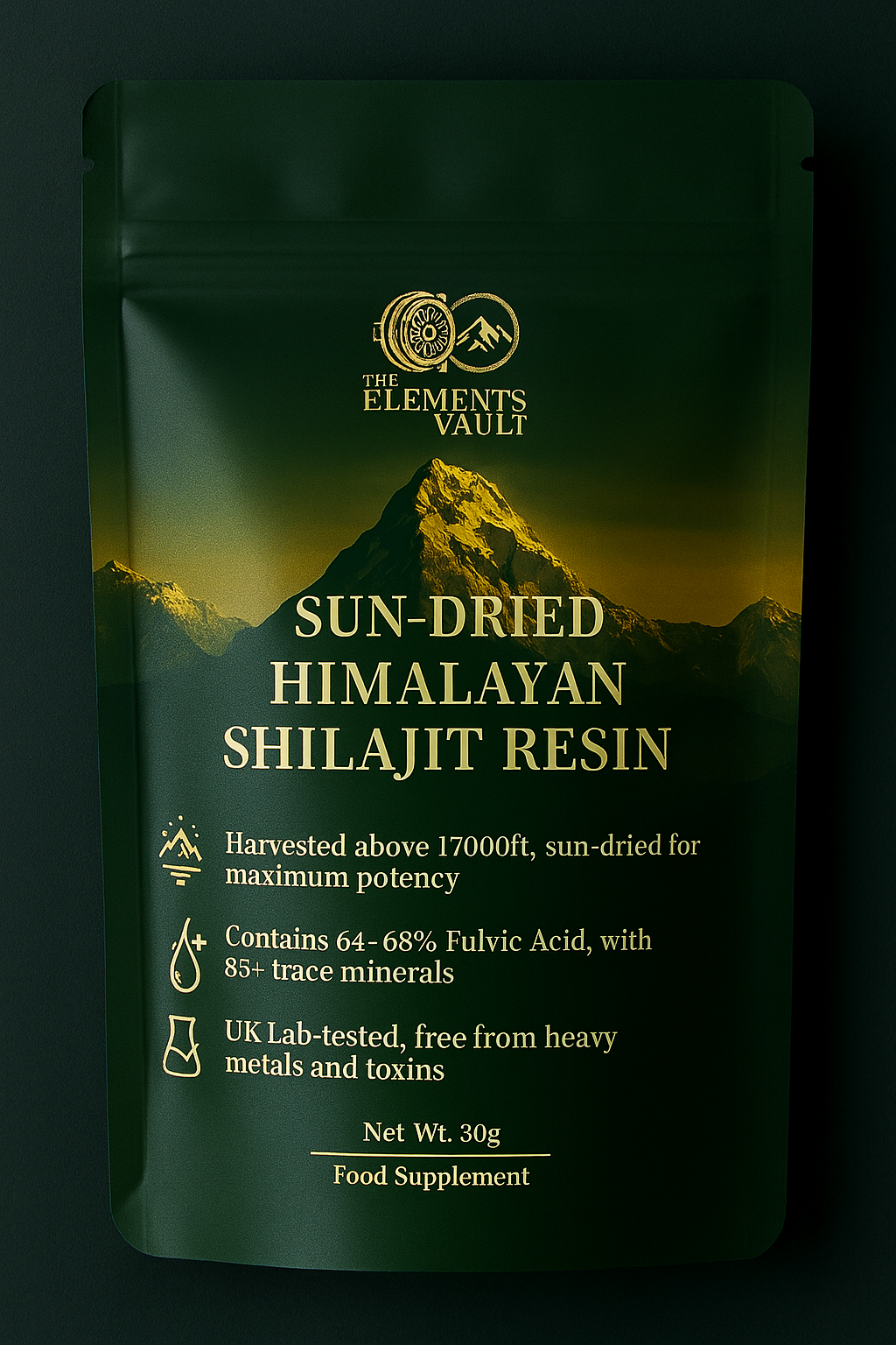 Pure Himalayan Shilajit Resin | Triple-Purified & Lab-Tested