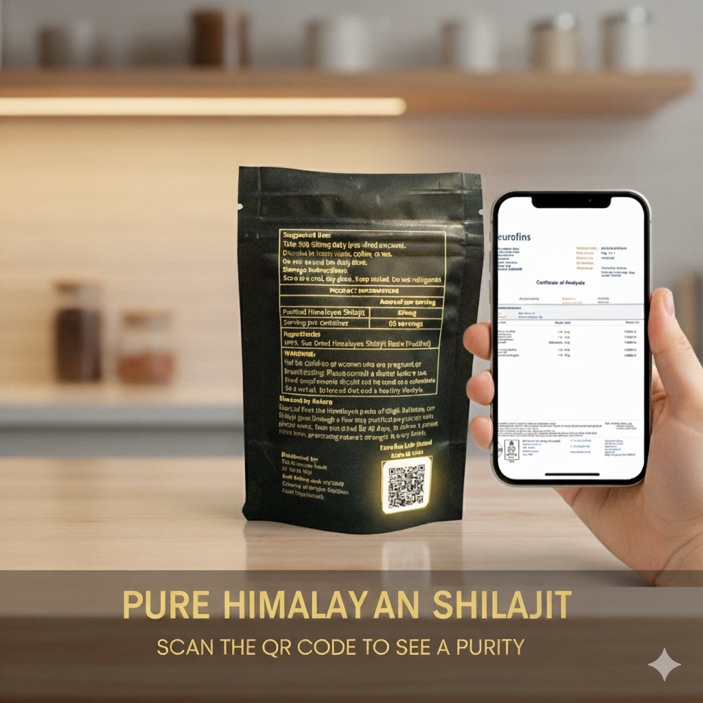 Pure Himalayan Shilajit Resin 71.8% Fulvic Acid | UK Lab Tested | QR V ...